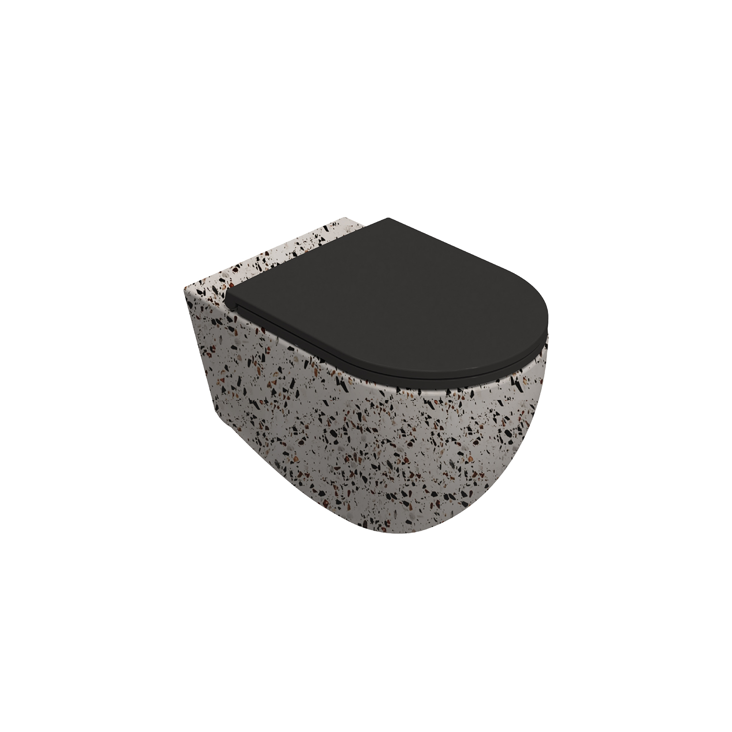 Curvo In-Set Travertino Desenli Lavabo 60 cm