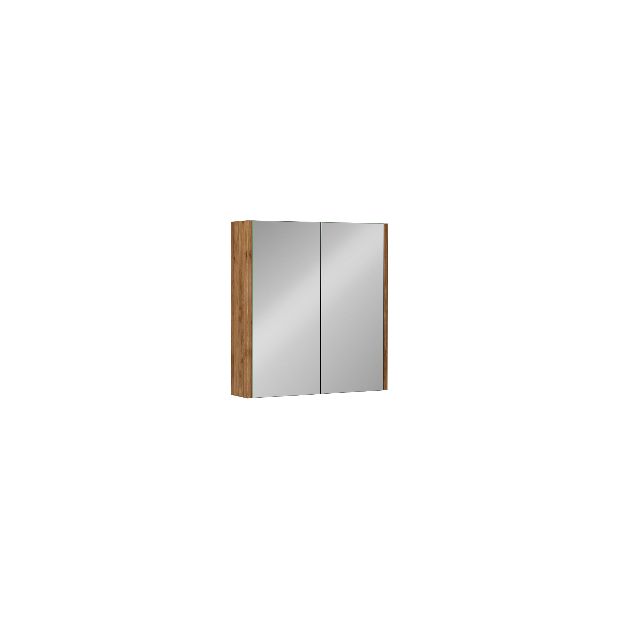 Trio 80 cm Mirror Cabinet, Retro Silver