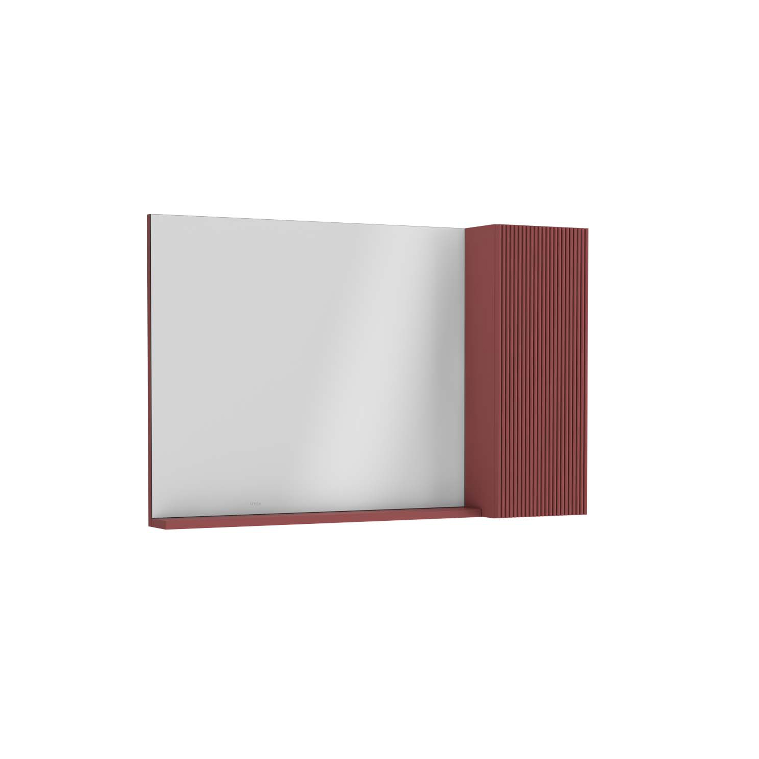 100 cm Cabinet Mirror, Brick Red