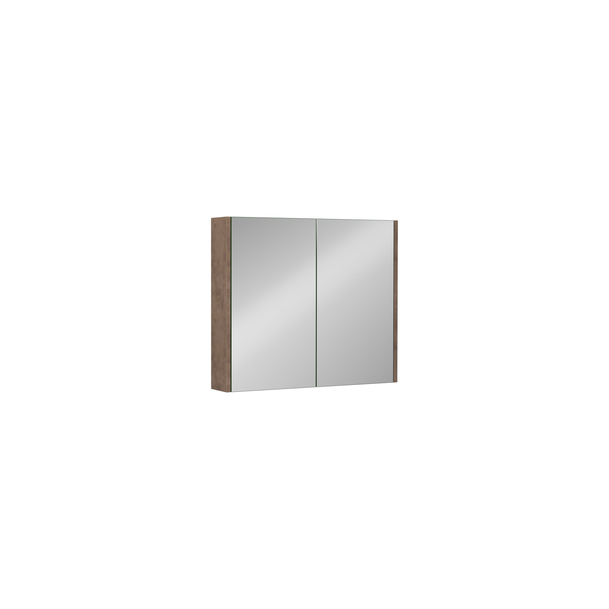 Trio + Dolaplı Ayna 80 cm Retro Bronz