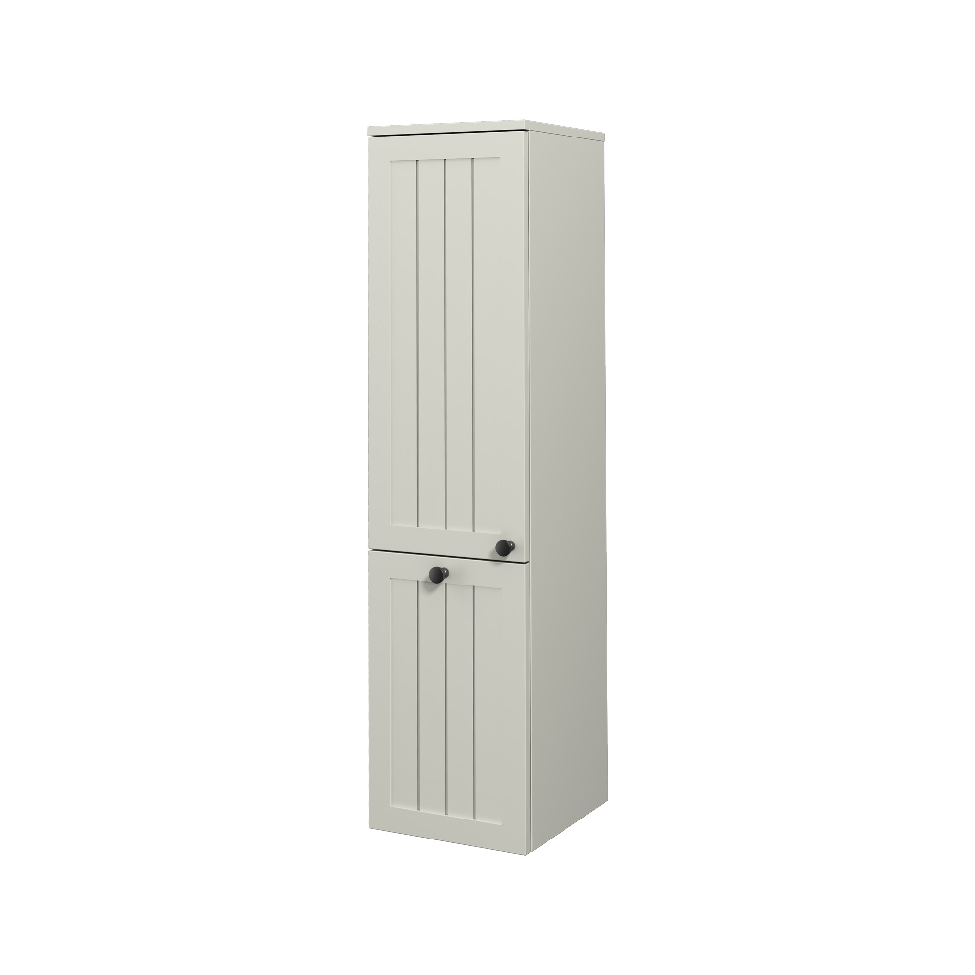 Eva Tall Cabinet, Satin Taupe Left 35 cm