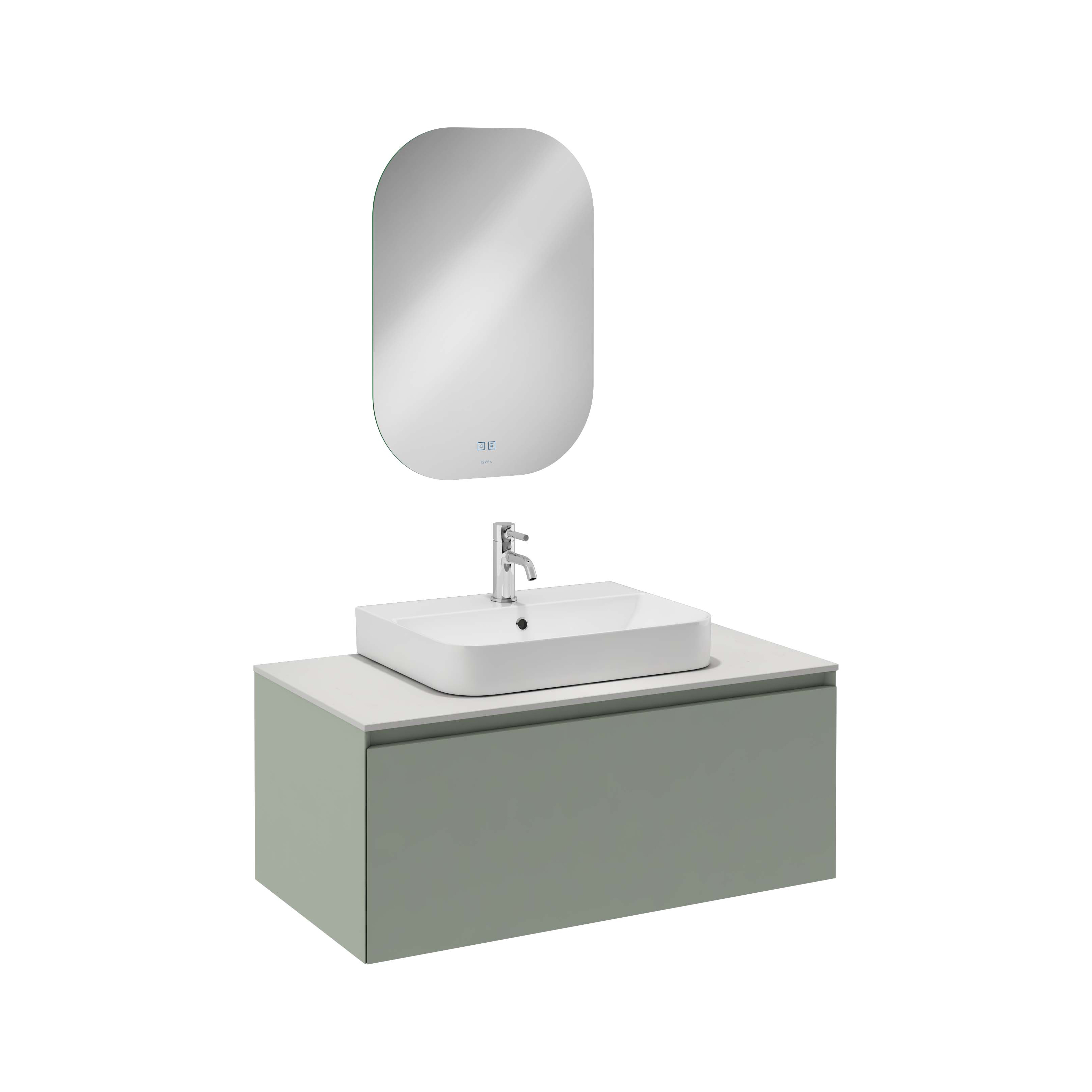 COREDO Mirror With Led, 100 / 80 cm