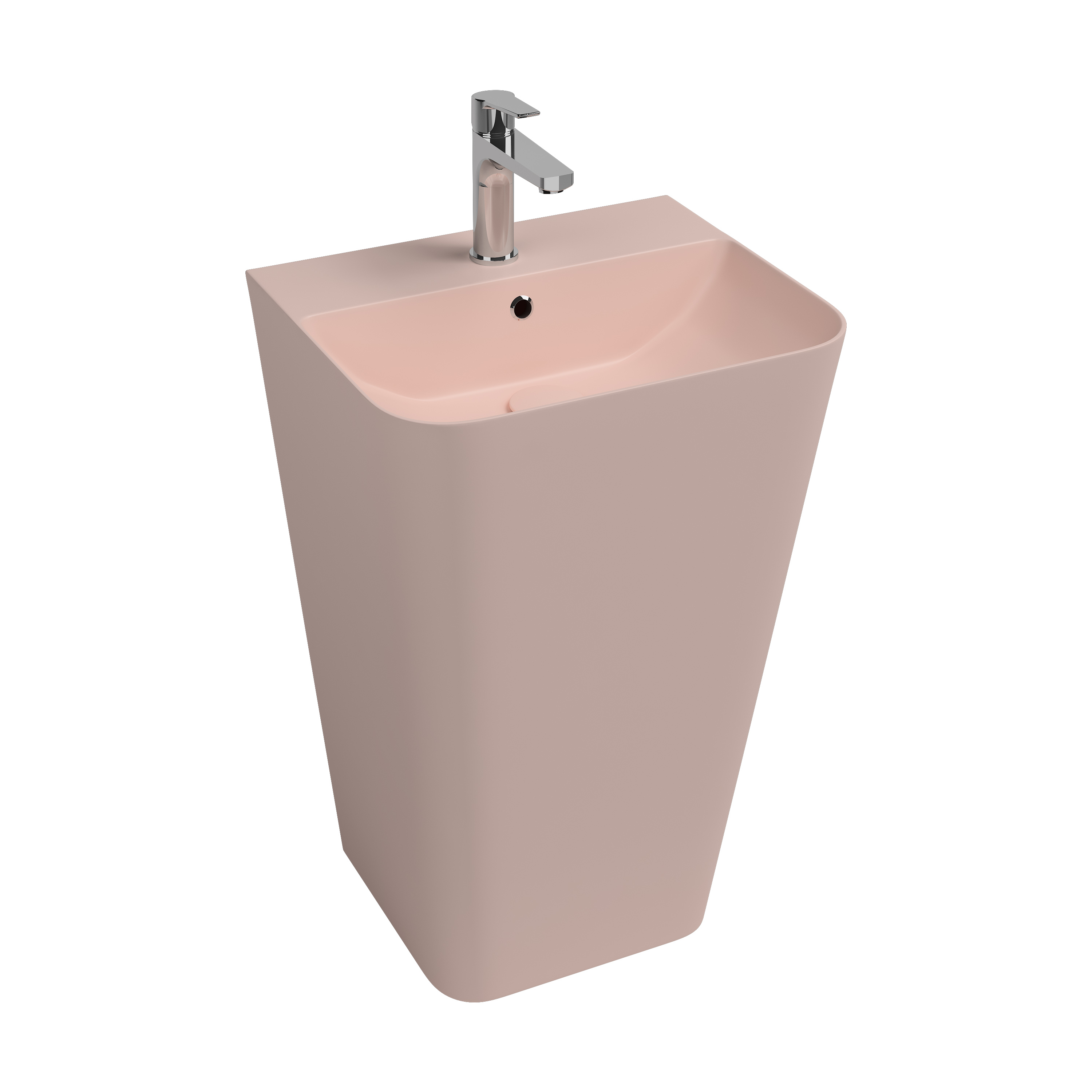 Infinity Tezgah Üstü Lavabo 55 cm Rustik Bordo