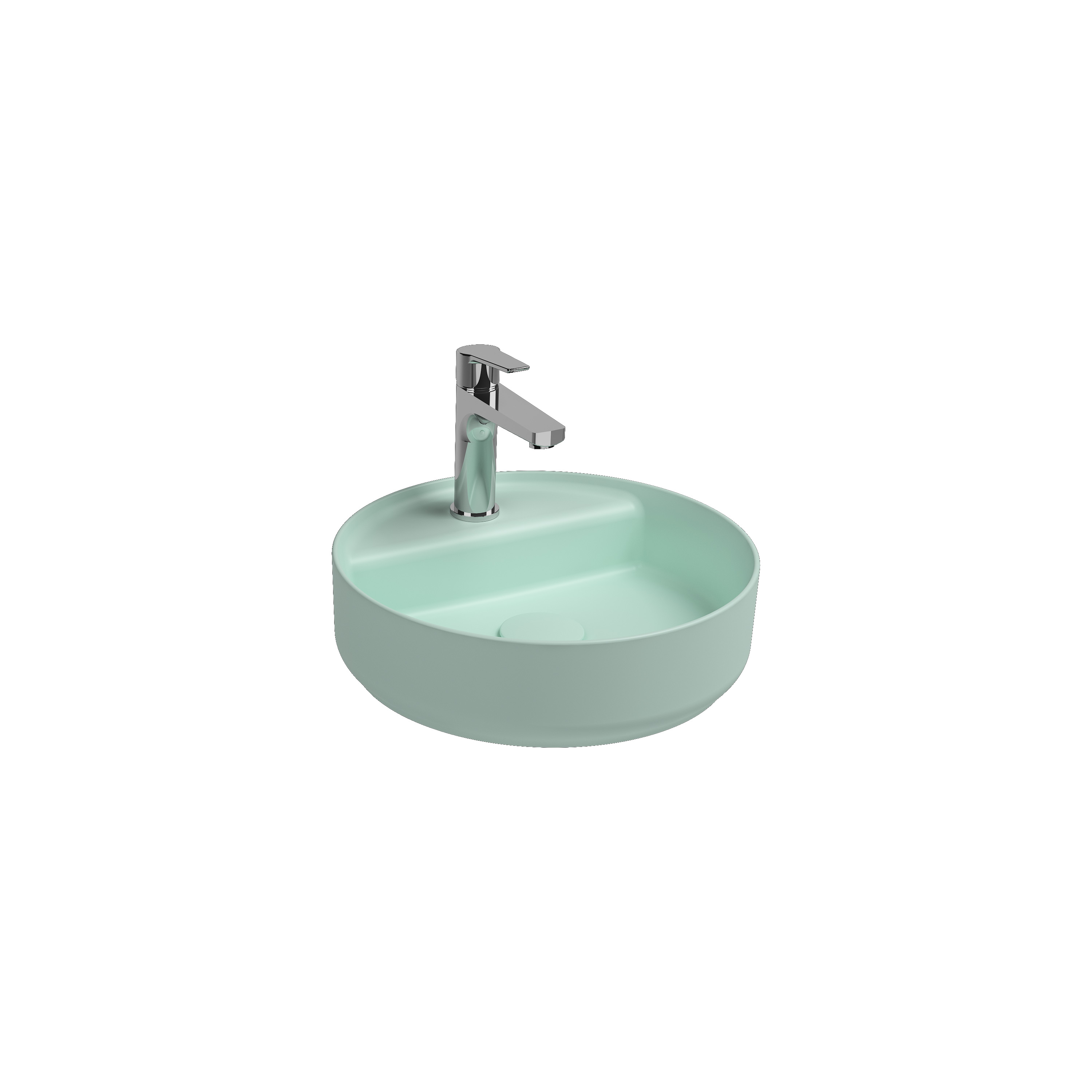 Infinity Tezgah Üstü Lavabo 55 cm Rustik Bordo