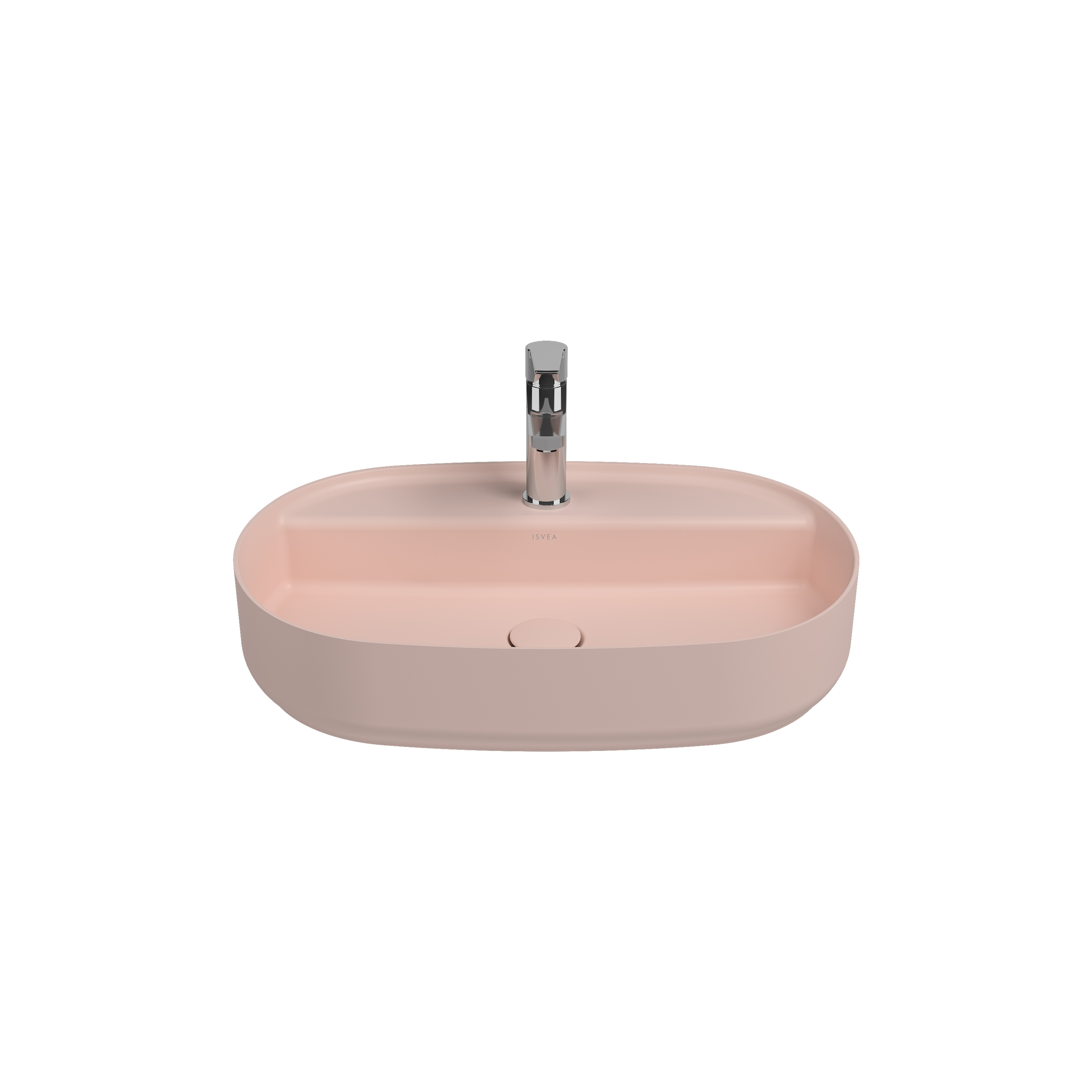 Infinity Tezgah Üstü Lavabo 55 cm Rustik Bordo