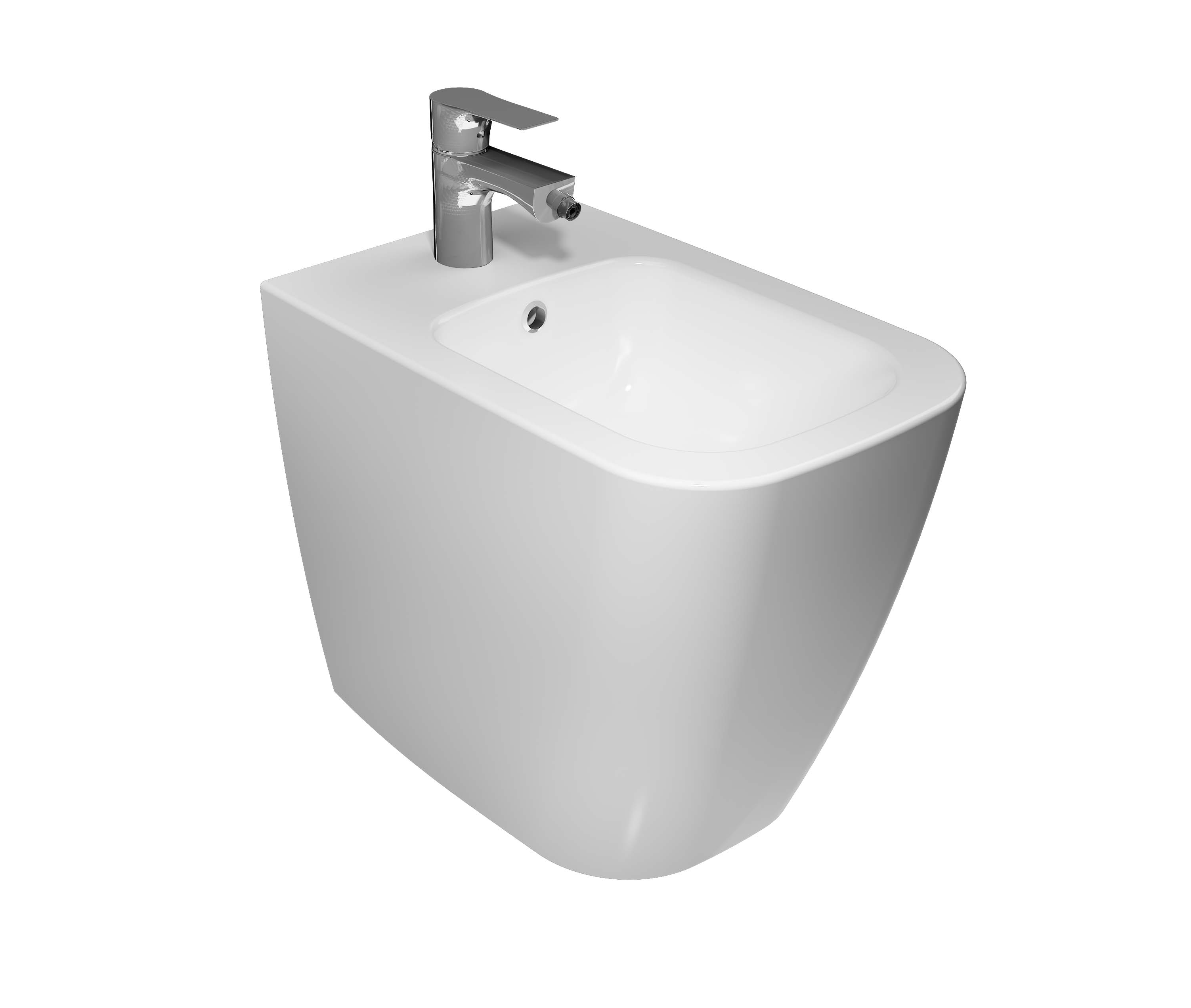 VEA Cubo Single BTW Bidet White