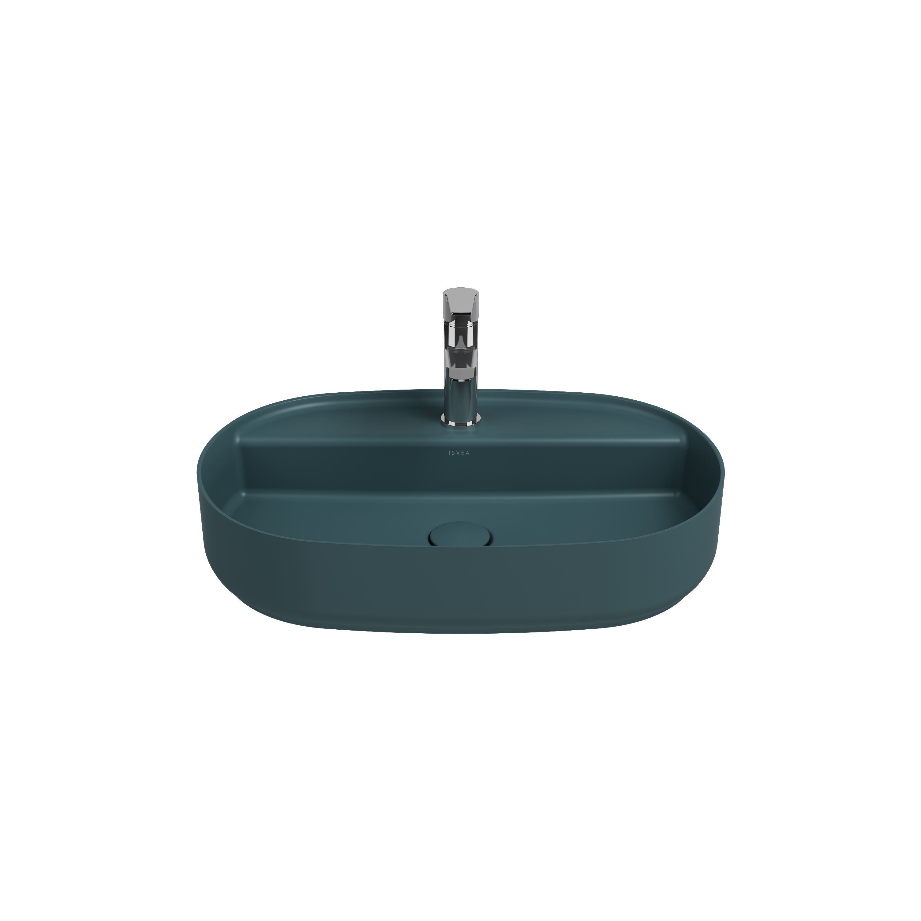 Infinity Tezgah Üstü Lavabo 60 cm Petrol Yeşili