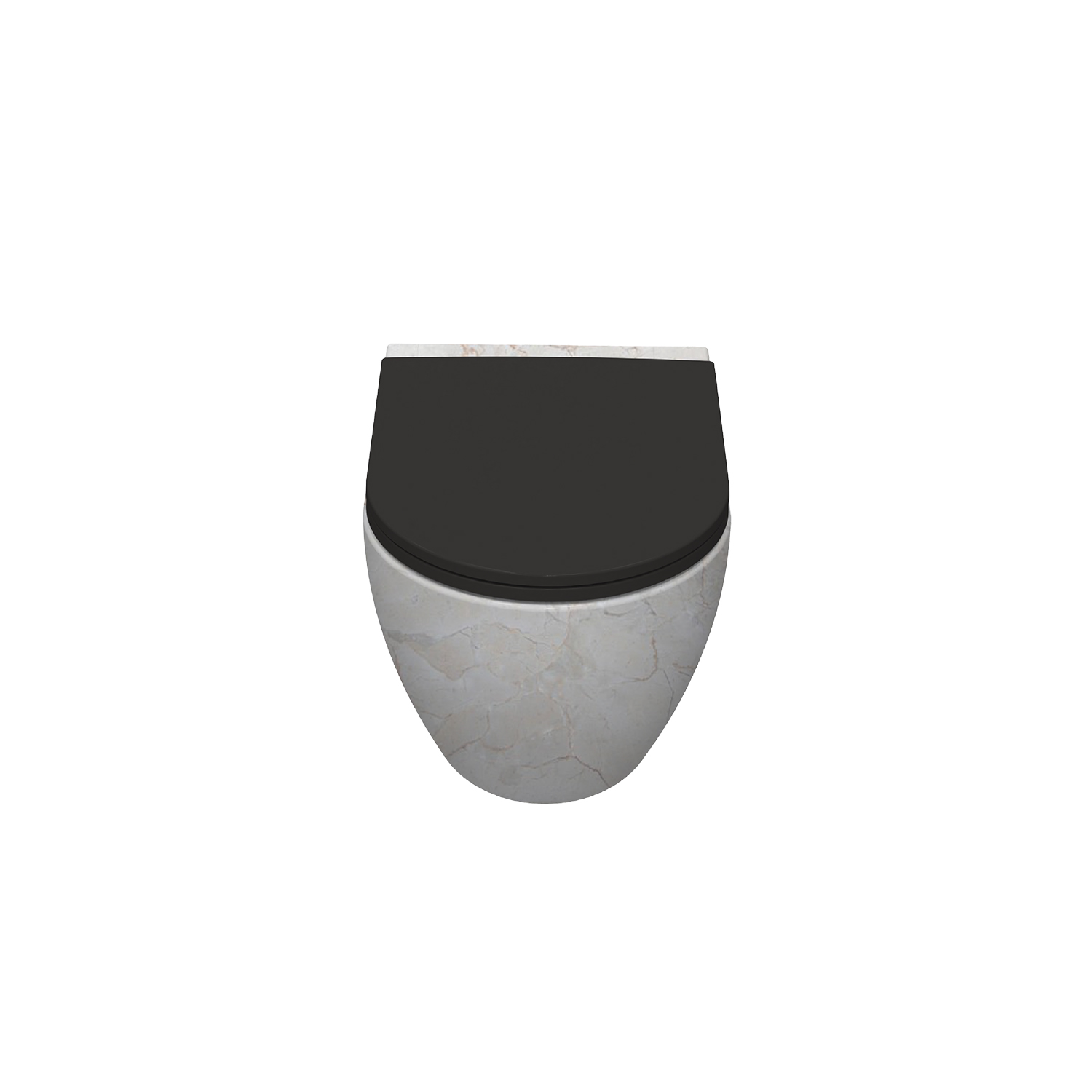 Curvo In-Set Travertino Desenli Lavabo 60 cm