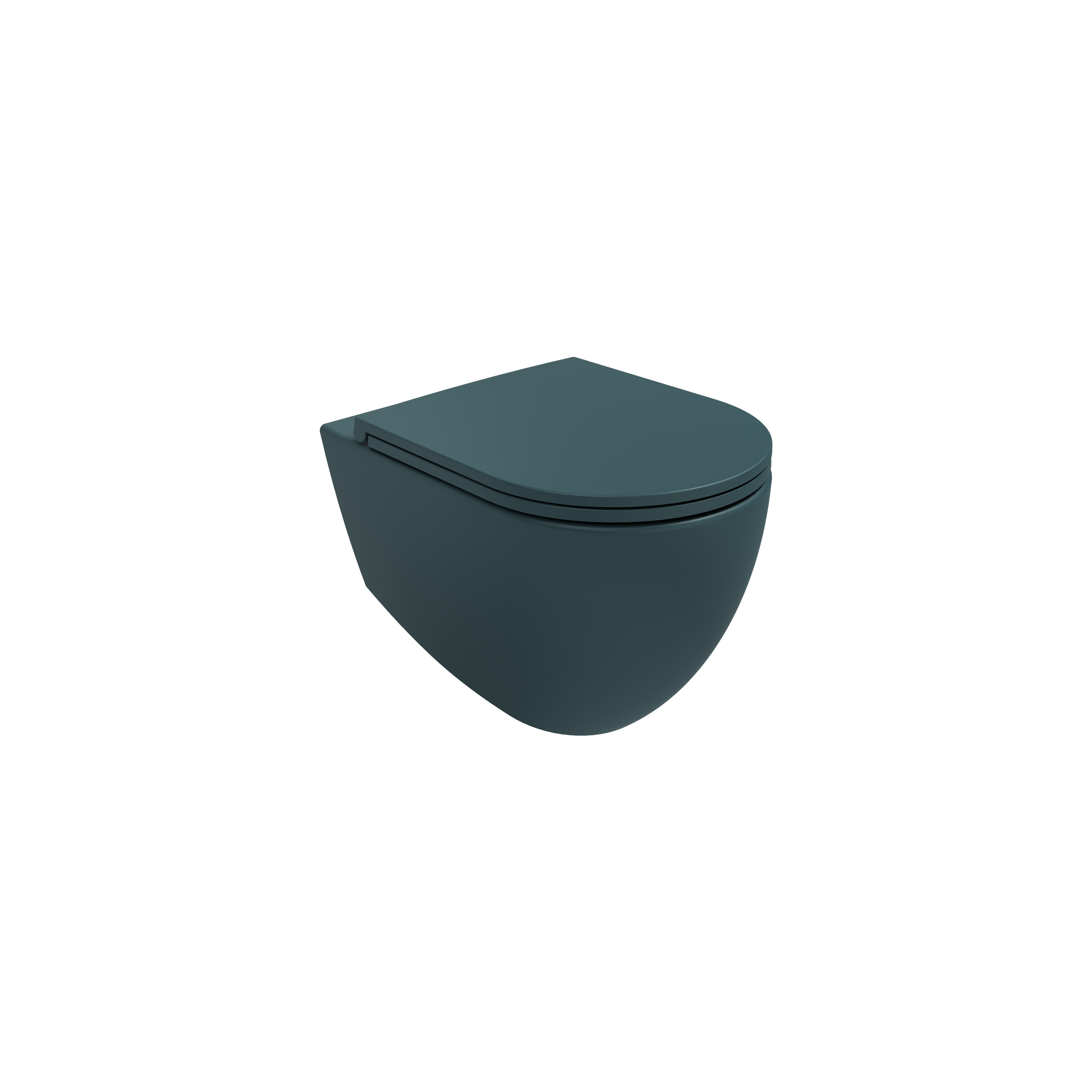 Infinity CleaRim Plus Wall Hung WC  Petrol Green