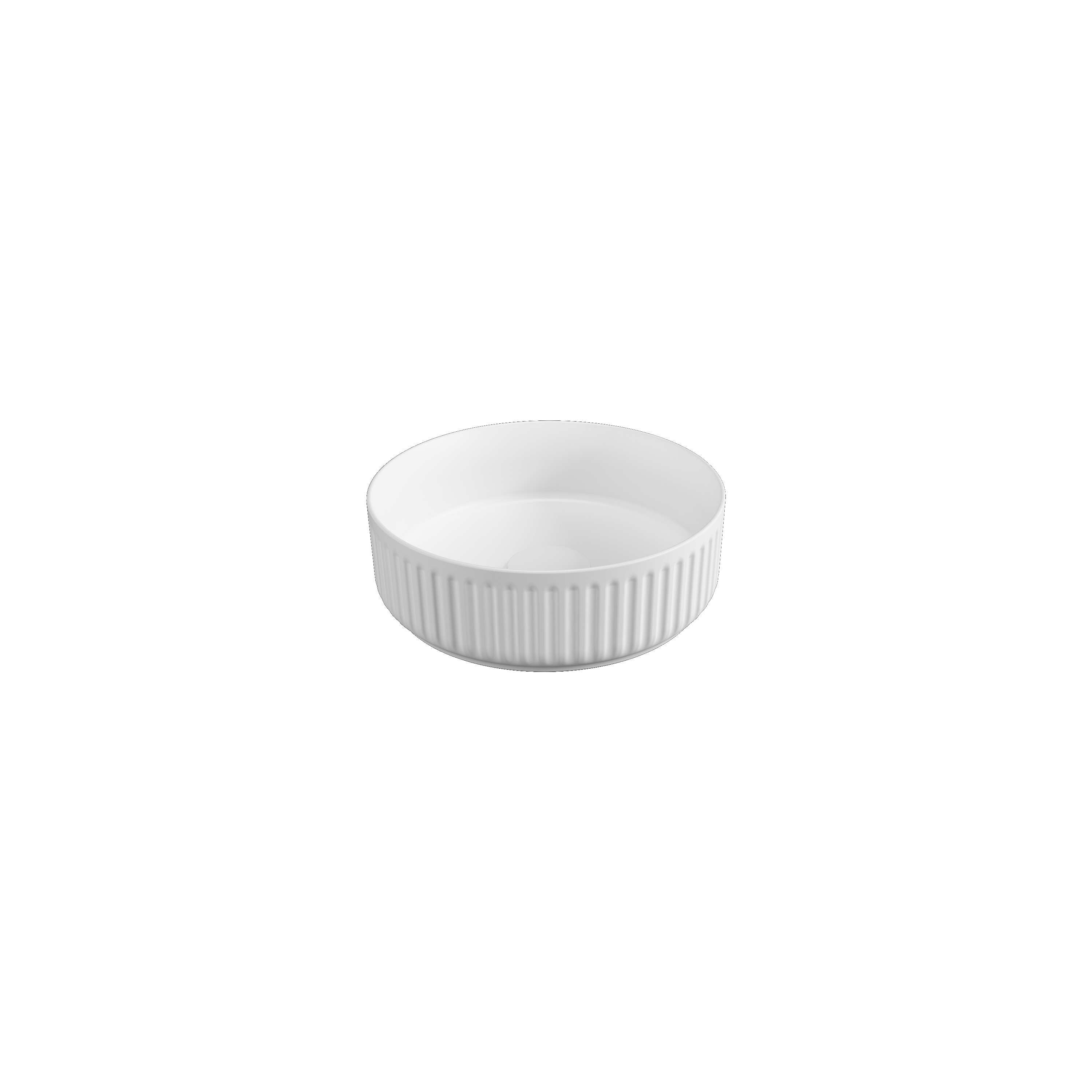 Ion Tezgah Üstü Lavabo 36 cm Mat Beyaz