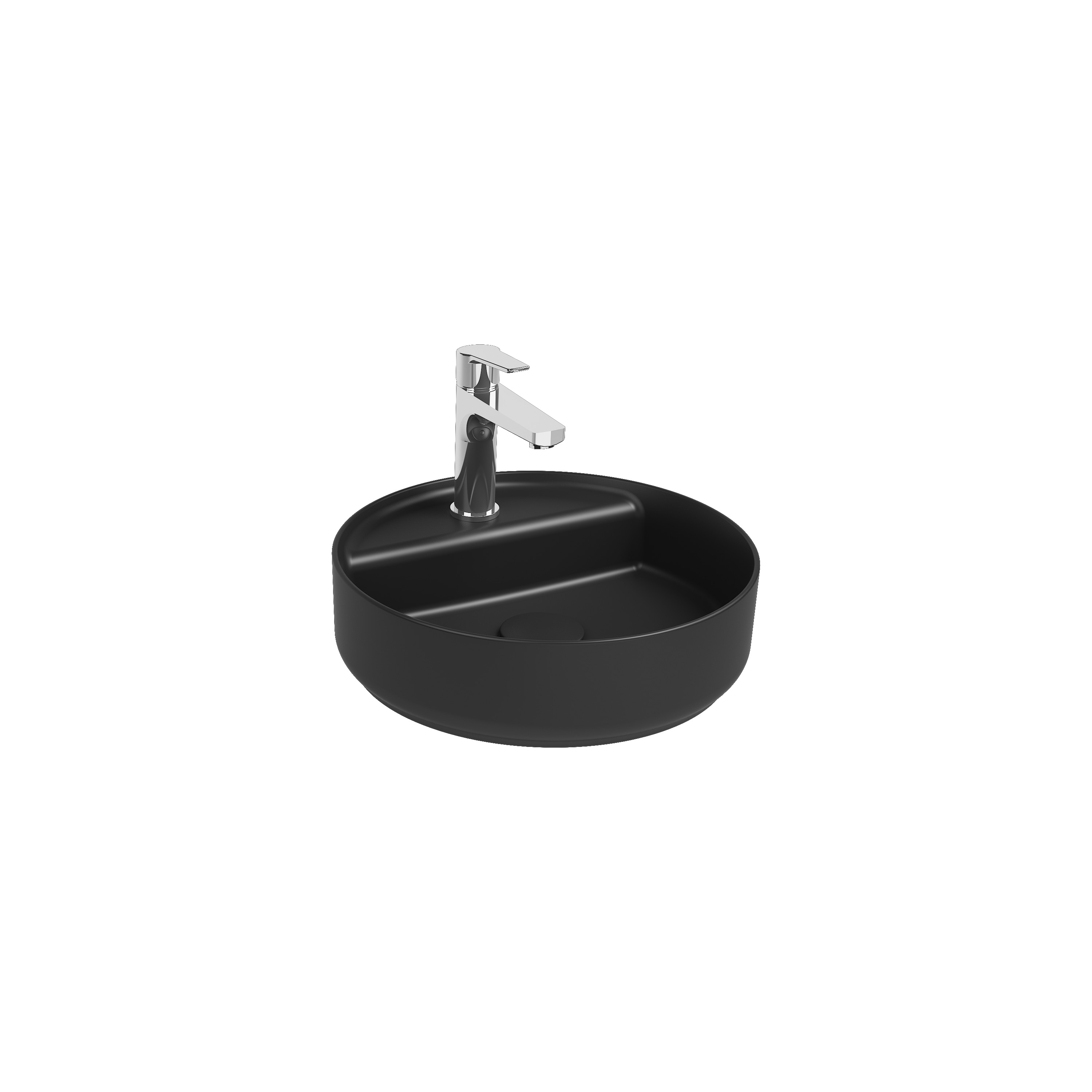 Infinity Tezgah Üstü Lavabo 55 cm Rustik Bordo