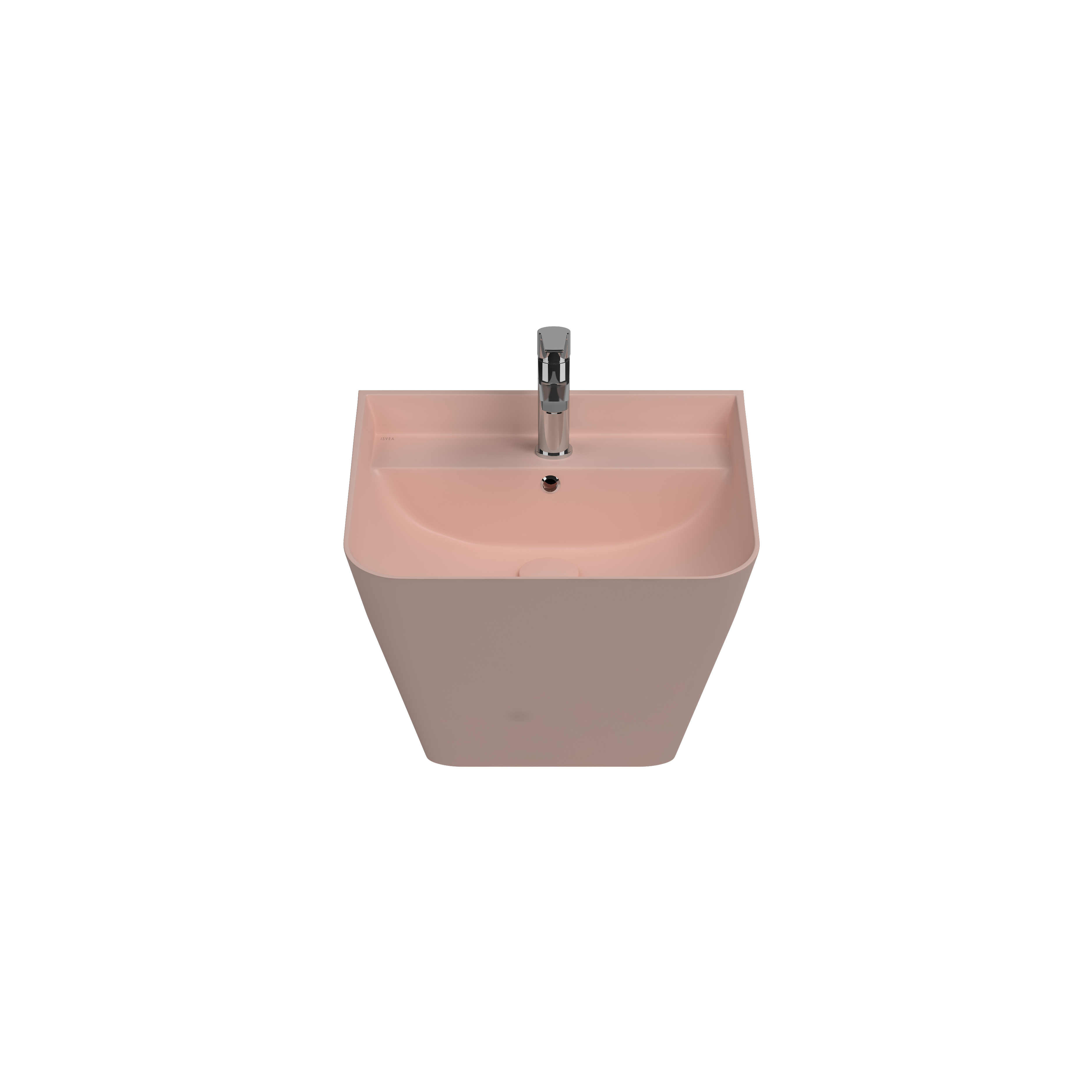 Infinity Tezgah Üstü Lavabo 55 cm Rustik Bordo