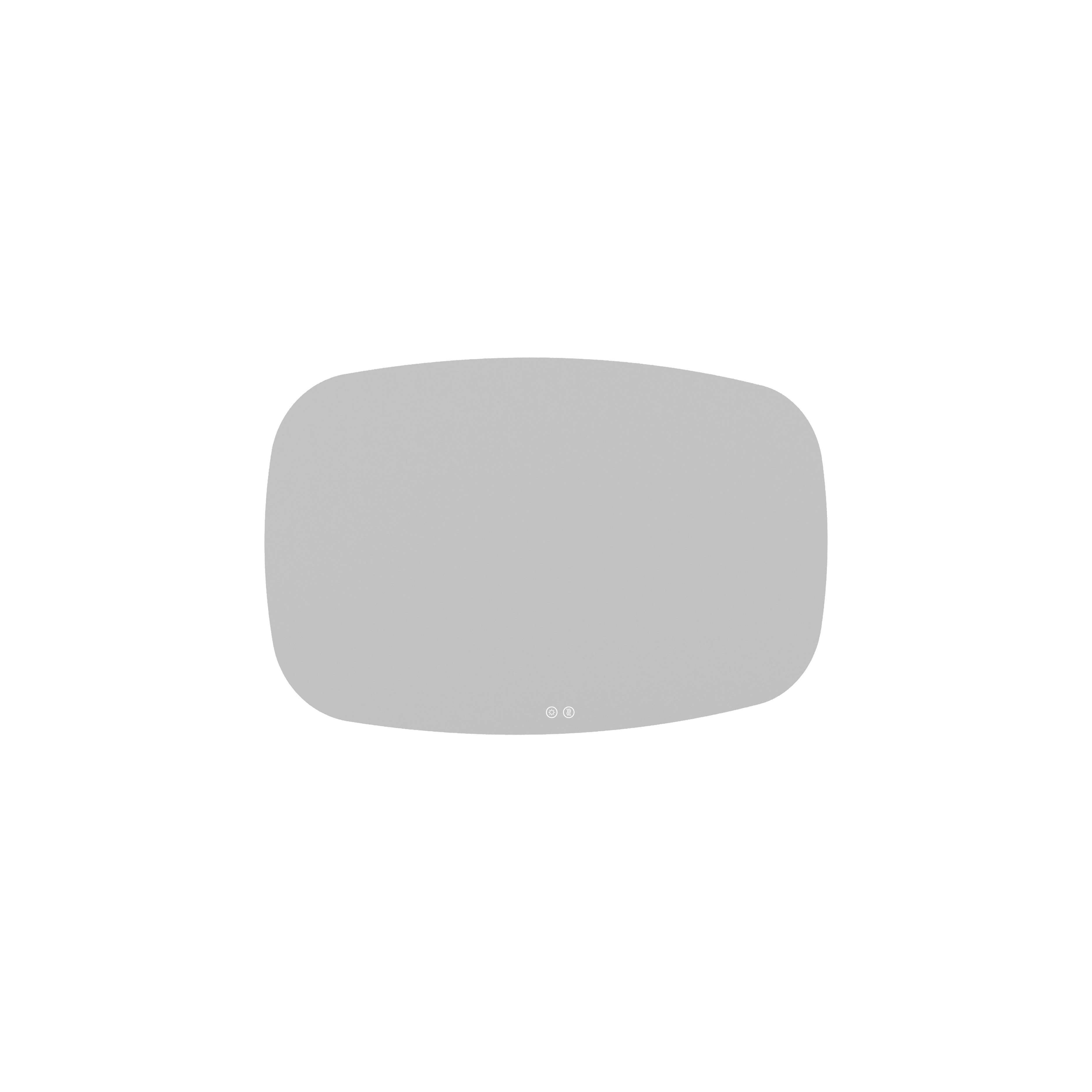 COREDO 80cm Washbasin Cabinet, Sement Grey, White Basin